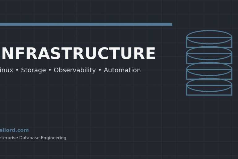 Infrastructure database engineering